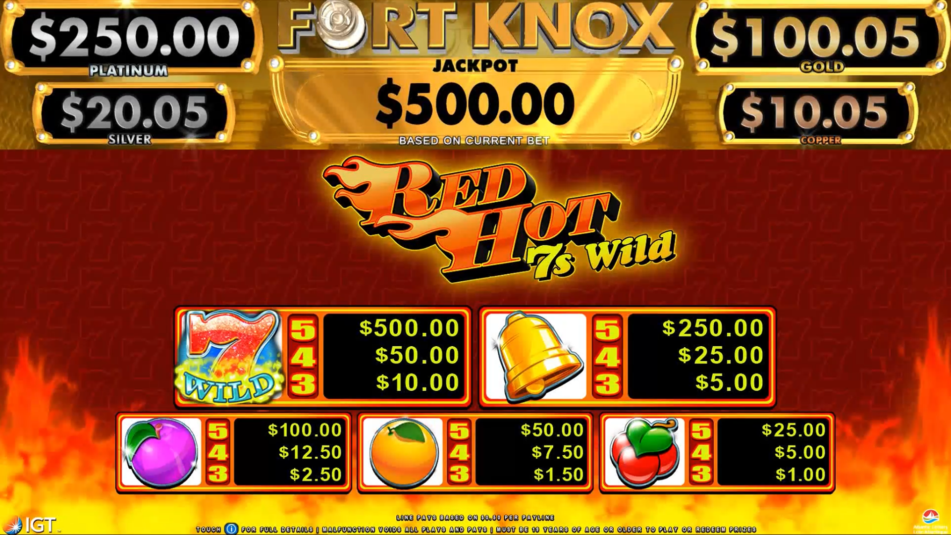 Red Hot 7s Wild carousel image 0