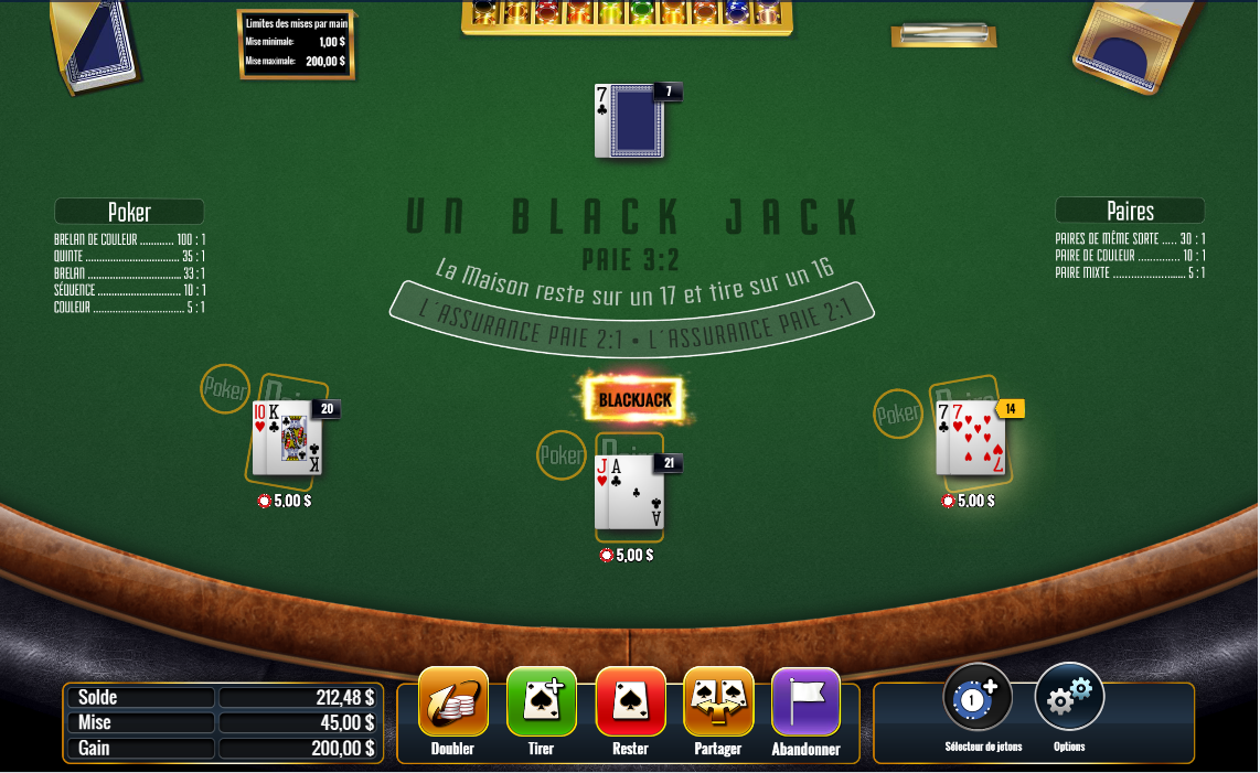 Blackjack Poker & Pairs Surrender carousel image 3