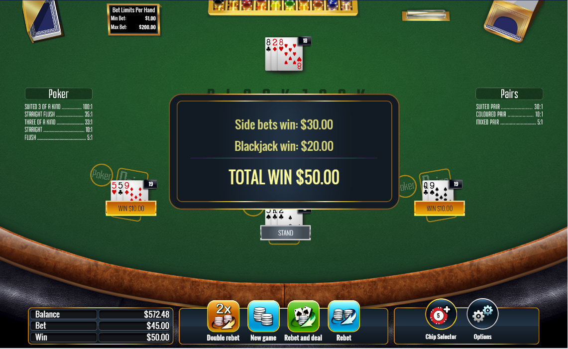 Blackjack Poker & Pairs Surrender carousel image 4