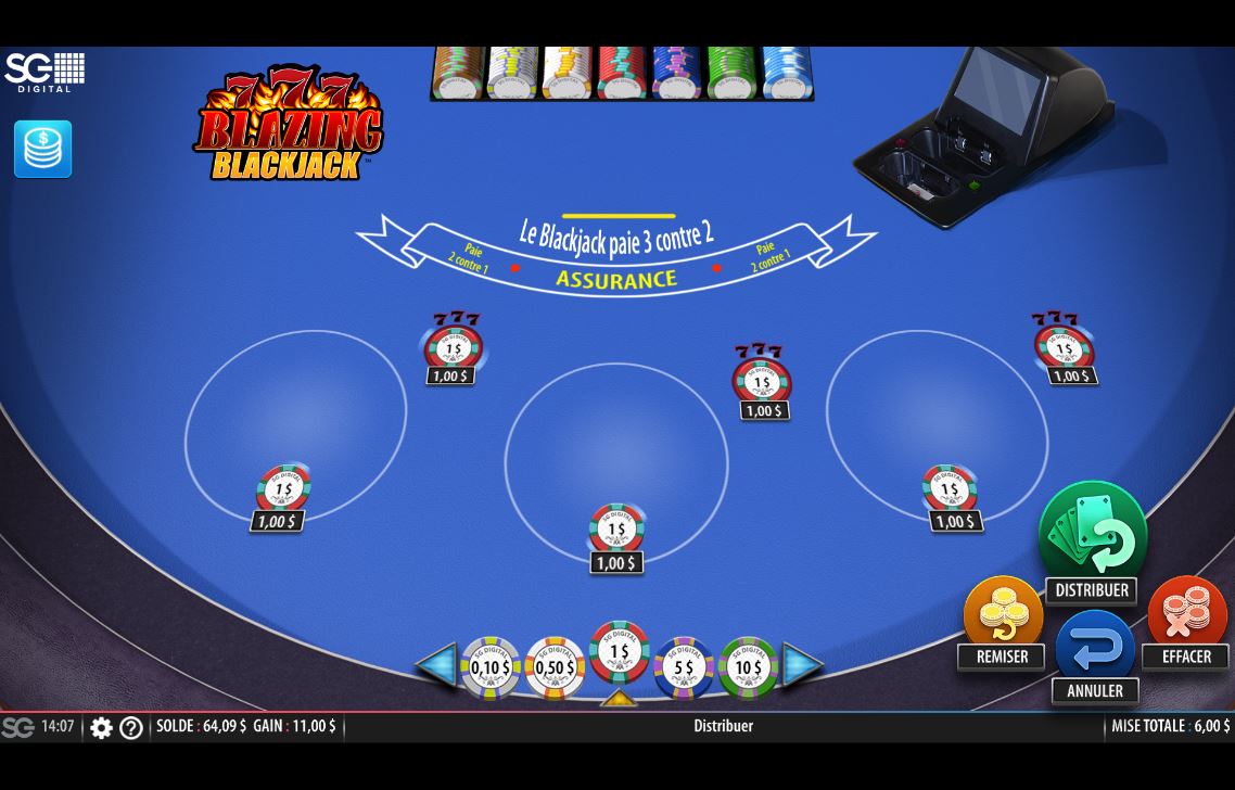 Blazing 7s Blackjack carousel image 0