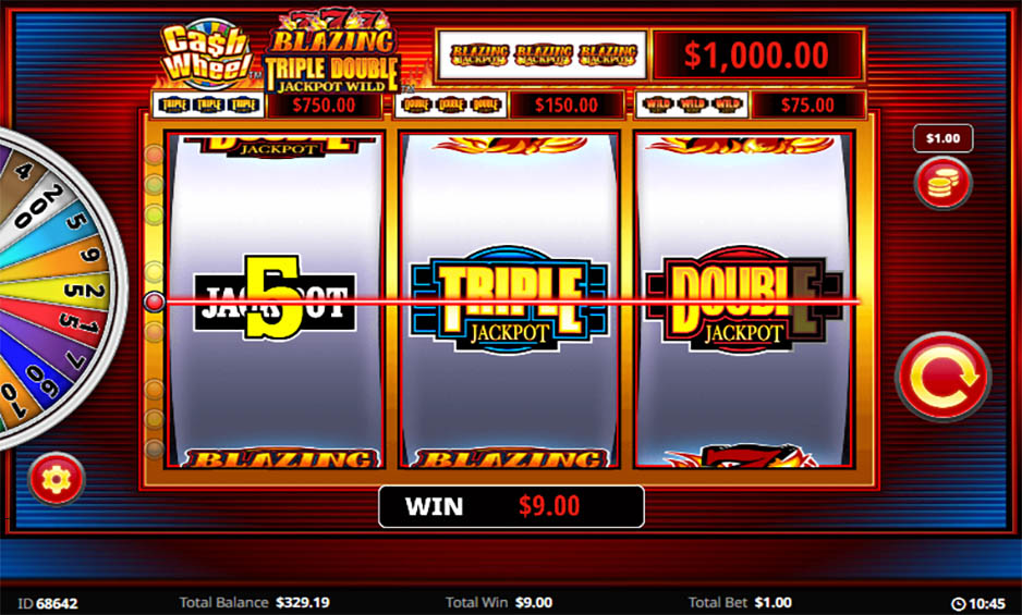 Cash Wheel Blazing 777 Triple Double carousel image 1