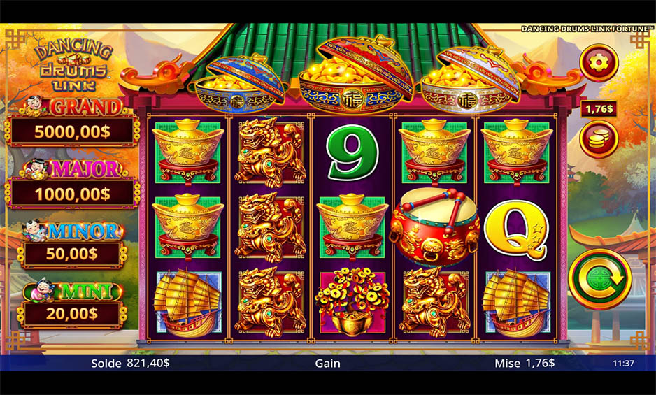 Dancing Drums Link Fortune carousel image 0