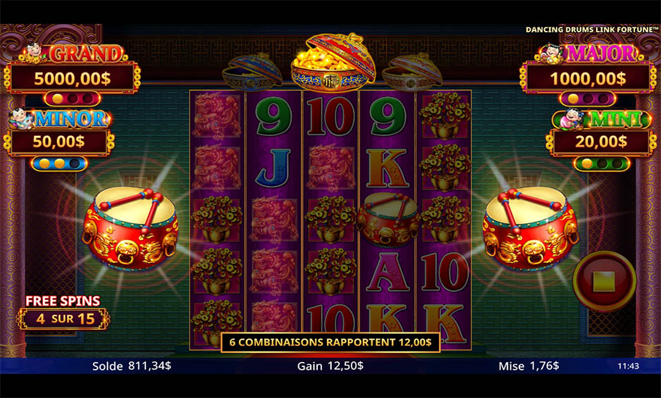 Dancing Drums Link Fortune carousel image 3