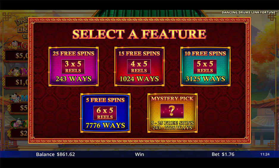 Dancing Drums Link Fortune carousel image 2