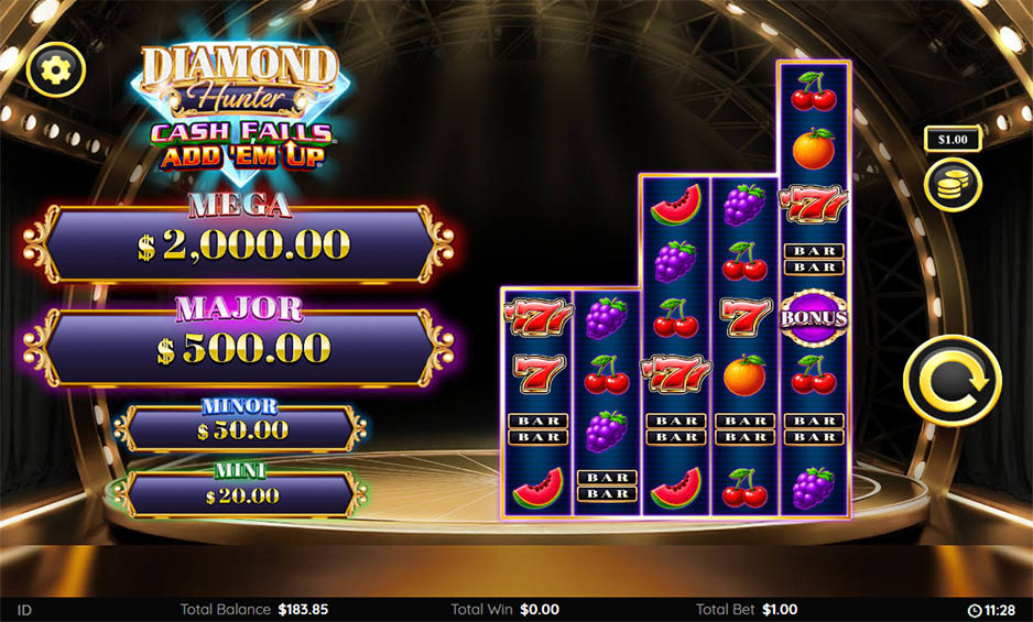 Diamond Hunter Cash Falls Add Em carousel image 0