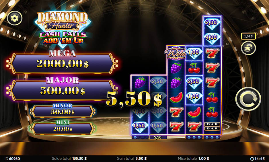 Diamond Hunter Cash Falls Add Em carousel image 1