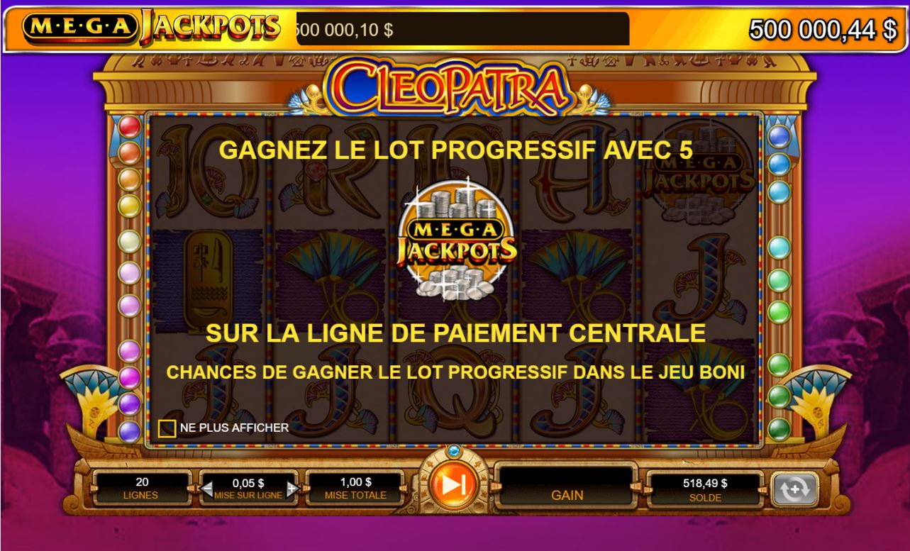 MegaJackpots Cleopatra carousel image 0