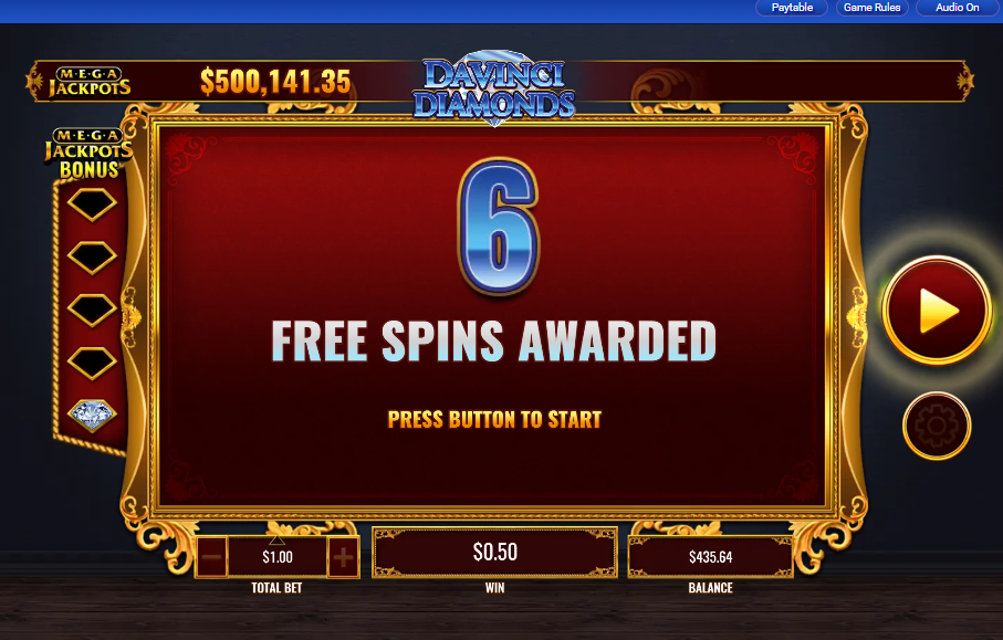 MegaJackpots Da Vinci Diamonds carousel image 6