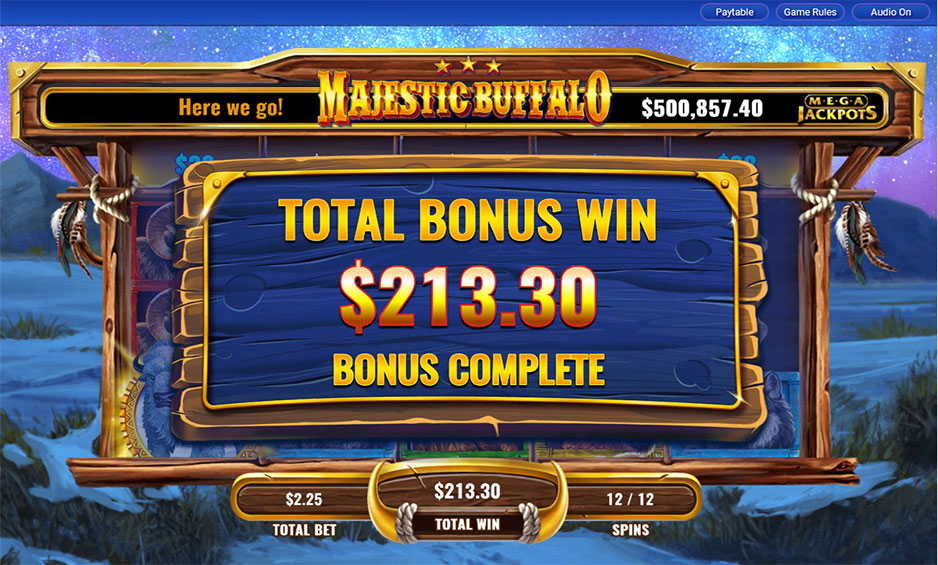 Megajackpots Majestic Buffalo carousel image 4