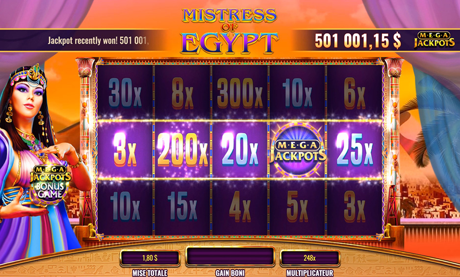 MegaJackpots Mistress of Egypt carousel image 5