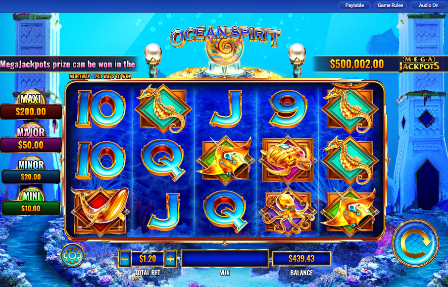 MegaJackpots Ocean Spirit carousel image 0