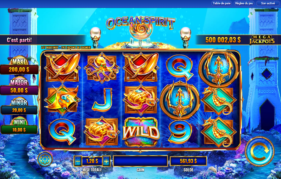 MegaJackpots Ocean Spirit carousel image 0