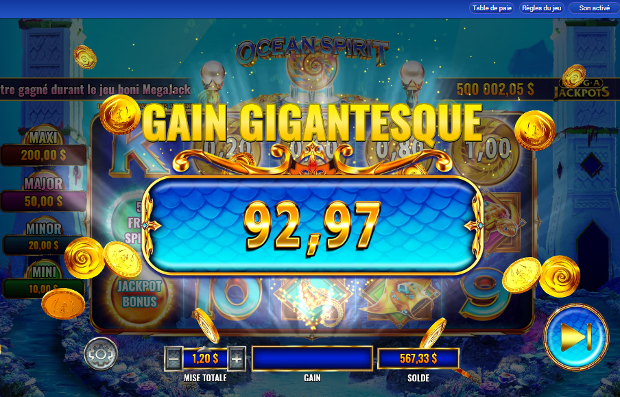 MegaJackpots Ocean Spirit carousel image 2