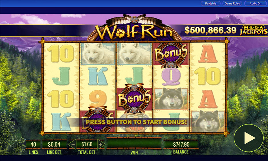 Megajackpots Wolf Run carousel image 2