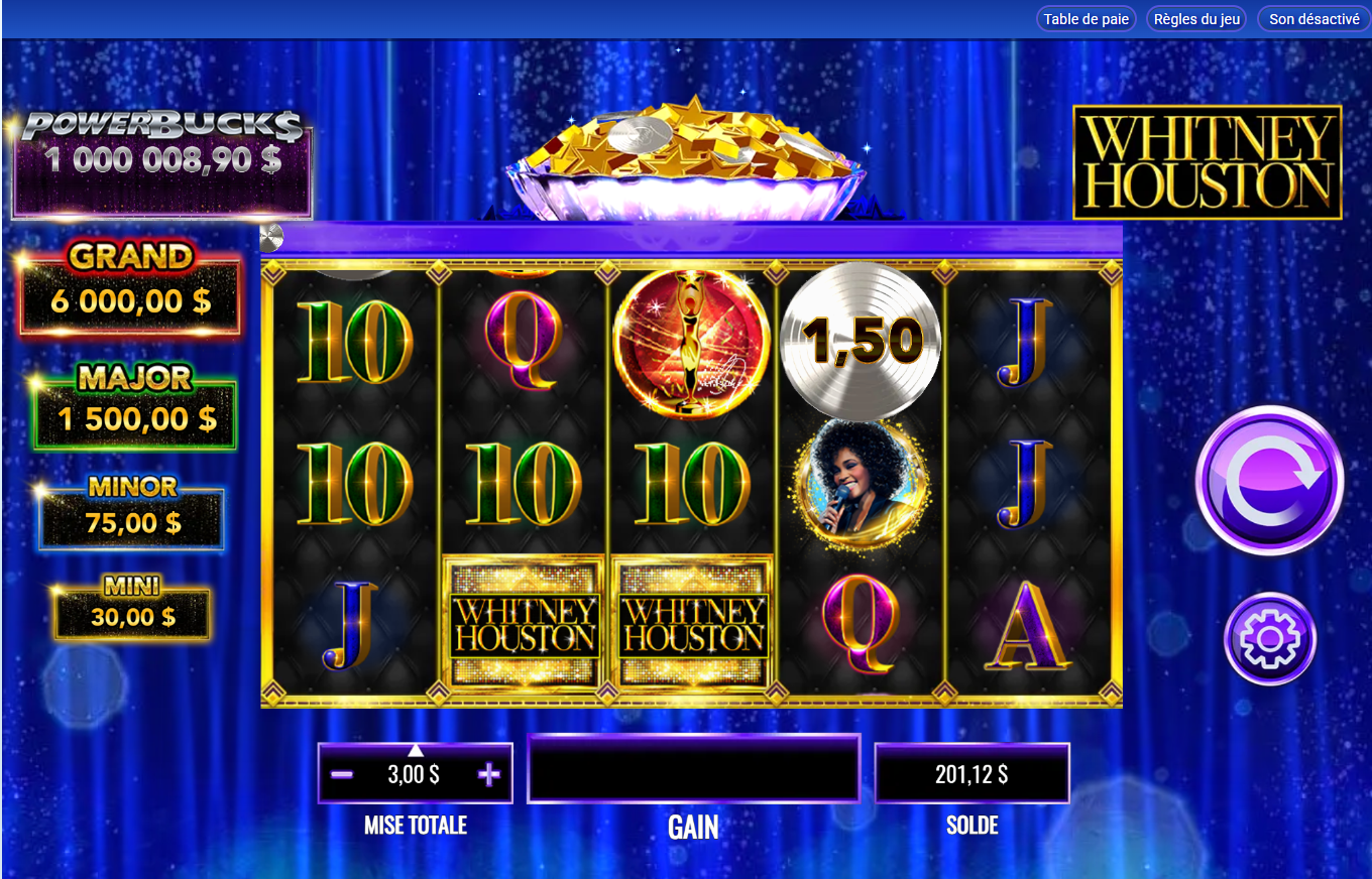 Powerbuck$ Whitney Houston carousel image 0