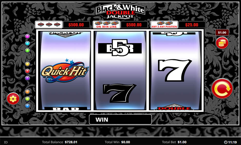 Quick Hit B&W Double Jackpot carousel image 1
