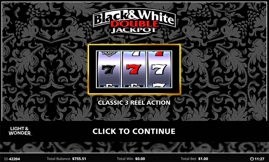 Quick Hit B&W Double Jackpot carousel image 0