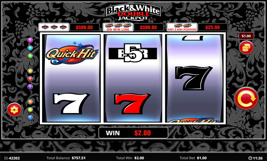 Quick Hit B&W Double Jackpot carousel image 2