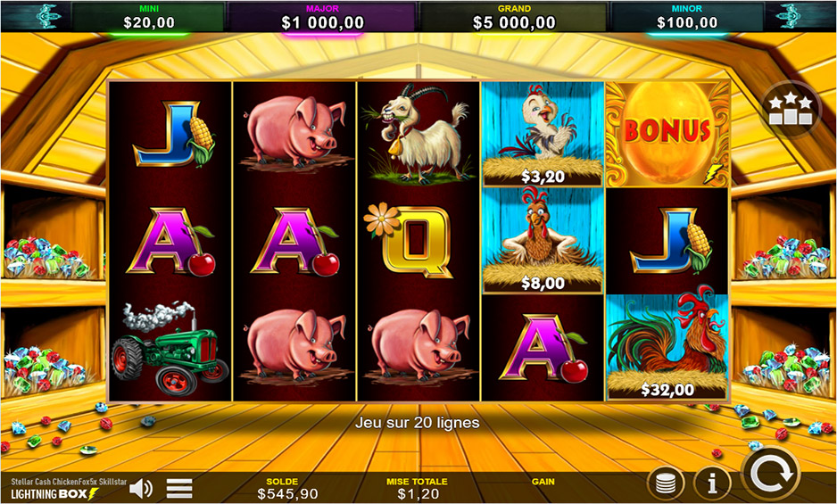 Stellar Cash Chicken Fox 5x Skillstar carousel image 0