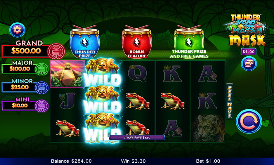 Thunder Drums Mayan Mask carousel image 1