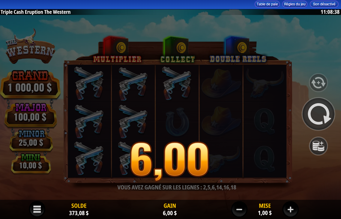 Triple Cash Eruption The Western carousel image 1